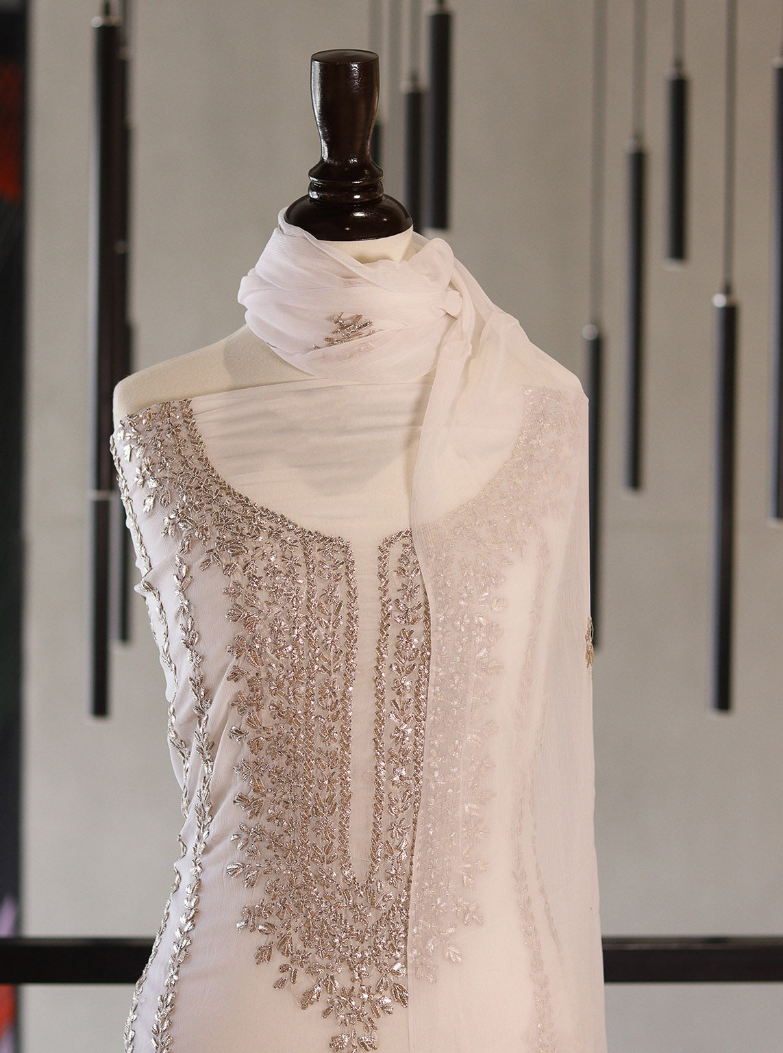 Moin Block Embroidered Chiffon Gota Work 2 Piece Unstitched Suit MBLK24ECG D-10-42 Moin Block Embroidered Chiffon Gota Work 2 Piece Unstitched Suit MBLK24ECG D-10-42