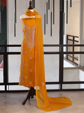 Moin Block Embroidered Chiffon Gota Work 2 Piece Unstitched Suit MBLK24ECG D-16-48