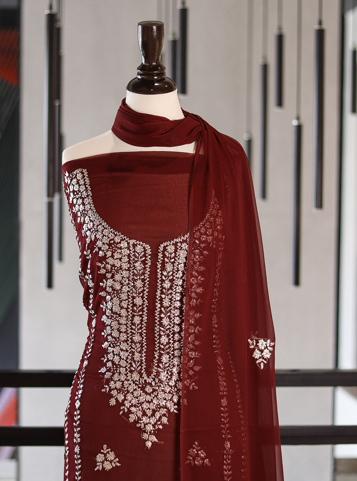 Moin Block Embroidered Chiffon Gota Work 2 Piece Unstitched Suit MBLK24ECG D-19-51 Moin Block Embroidered Chiffon Gota Work 2 Piece Unstitched Suit MBLK24ECG D-19-51