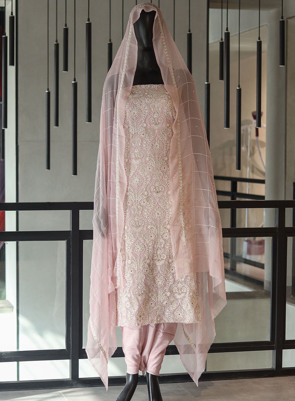 Moin Block Embroidered Chiffon Resham Work 2 Piece Unstitched Suit - MBLK24ECR D-03 Moin Block Embroidered Chiffon Resham Work 2 Piece Unstitched Suit - MBLK24ECR D-03