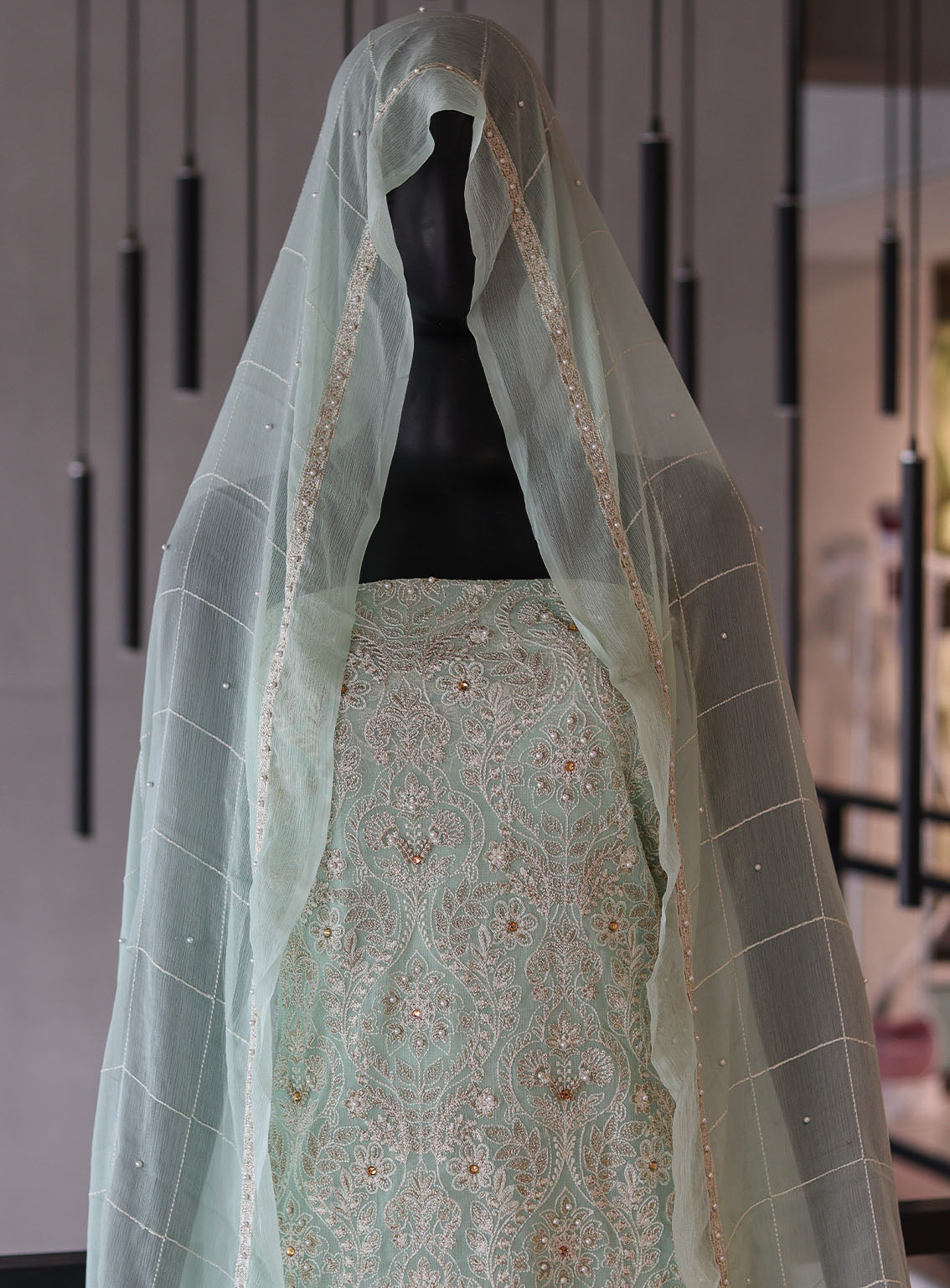Moin Block Embroidered Chiffon Resham Work 2 Piece Unstitched Suit - MBLK24ECR D-04 Moin Block Embroidered Chiffon Resham Work 2 Piece Unstitched Suit - MBLK24ECR D-04