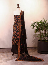 Moin Block Embroidered Raw Silk 3 Piece Unstitched Suit MBLK25ERS MD-1429