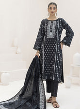Monochrome By Alzohaib Digital Printed Lawn 3 Piece Unstitched Suit AZ24M MDL-10