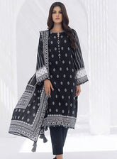 Monochrome By LSM Lakhany Printed Lawn 3 Piece Stitched Suit- LSM24ML LG-SK-0205