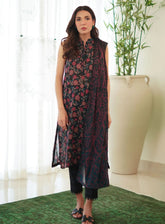 Monochrome By Sahar Printed Lawn 3 Piece Unstitched Suit S24M MC-V2-05
