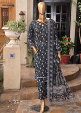 Monochrome By Schick Digital Printed Lawn 3 Piece Unstitched Suit SDH25MV12 AD-02