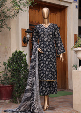 Monochrome By Schick Digital Printed Lawn 3 Piece Unstitched Suit SDH25MV12 AD-04