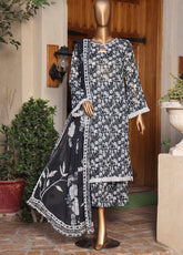 Monochrome By Schick Digital Printed Lawn 3 Piece Unstitched Suit SDH25MV12 AD-05