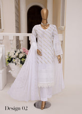 Monochrome By Schick Embroidered Schiffli 3 Piece Unstitched Suit SDH25MSE EBC-02