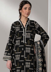 Monochrome By Zellbury Printed Lawn 3 Piece Unstitched Suit WUS25X30570