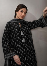 Monochrome By Zellbury Printed Lawn 3 Piece Unstitched Suit WUS25X30648