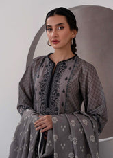 Monochrome By Zellbury Printed Lawn 3 Piece Unstitched Suit WUS25X30651