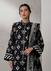 Monochrome By Zellbury Printed Lawn 3 Piece Unstitched Suit WUS25X30657