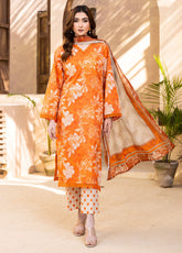 Motifz Classics Printed Lawn 3 Piece Unstitched Suit MT25CV2 D-04