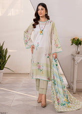 Motifz Classics Printed Lawn 3 Piece Unstitched Suit MT25CV3 D-10