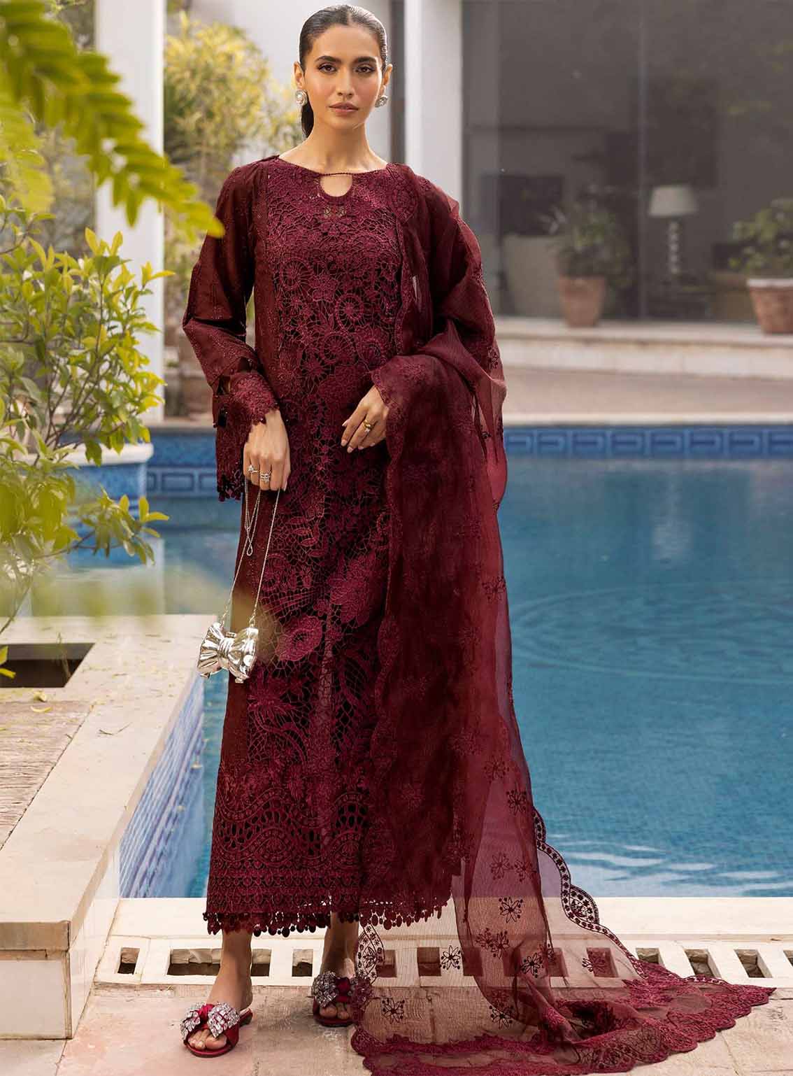 Motifz Premium Luxury Embroidered Lawn 3 Piece Unstitched Suit MT25PLELD2 D-5313 SABINE Motifz Premium Luxury Embroidered Lawn 3 Piece Unstitched Suit MT25PLELD2 D-5313 SABINE