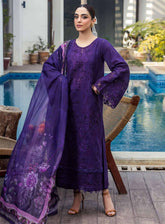 Motifz Premium Luxury Embroidered Lawn 3 Piece Unstitched Suit MT25PLELD2 D-5314 MIREILLE