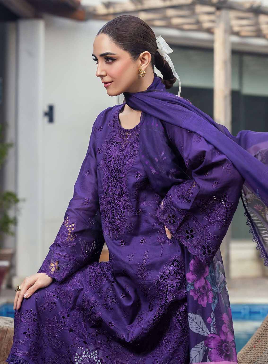 Motifz Premium Luxury Embroidered Lawn 3 Piece Unstitched Suit MT25PLELD2 D-5314 MIREILLE Motifz Premium Luxury Embroidered Lawn 3 Piece Unstitched Suit MT25PLELD2 D-5314 MIREILLE