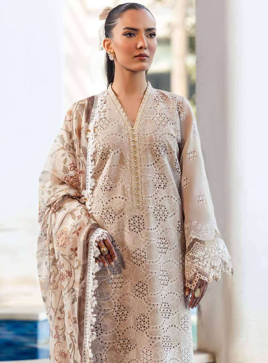 Motifz Premium Luxury Embroidered Lawn 3 Piece Unstitched Suit MT25PLELD2 D-5322 DIANE Motifz Premium Luxury Embroidered Lawn 3 Piece Unstitched Suit MT25PLELD2 D-5322 DIANE