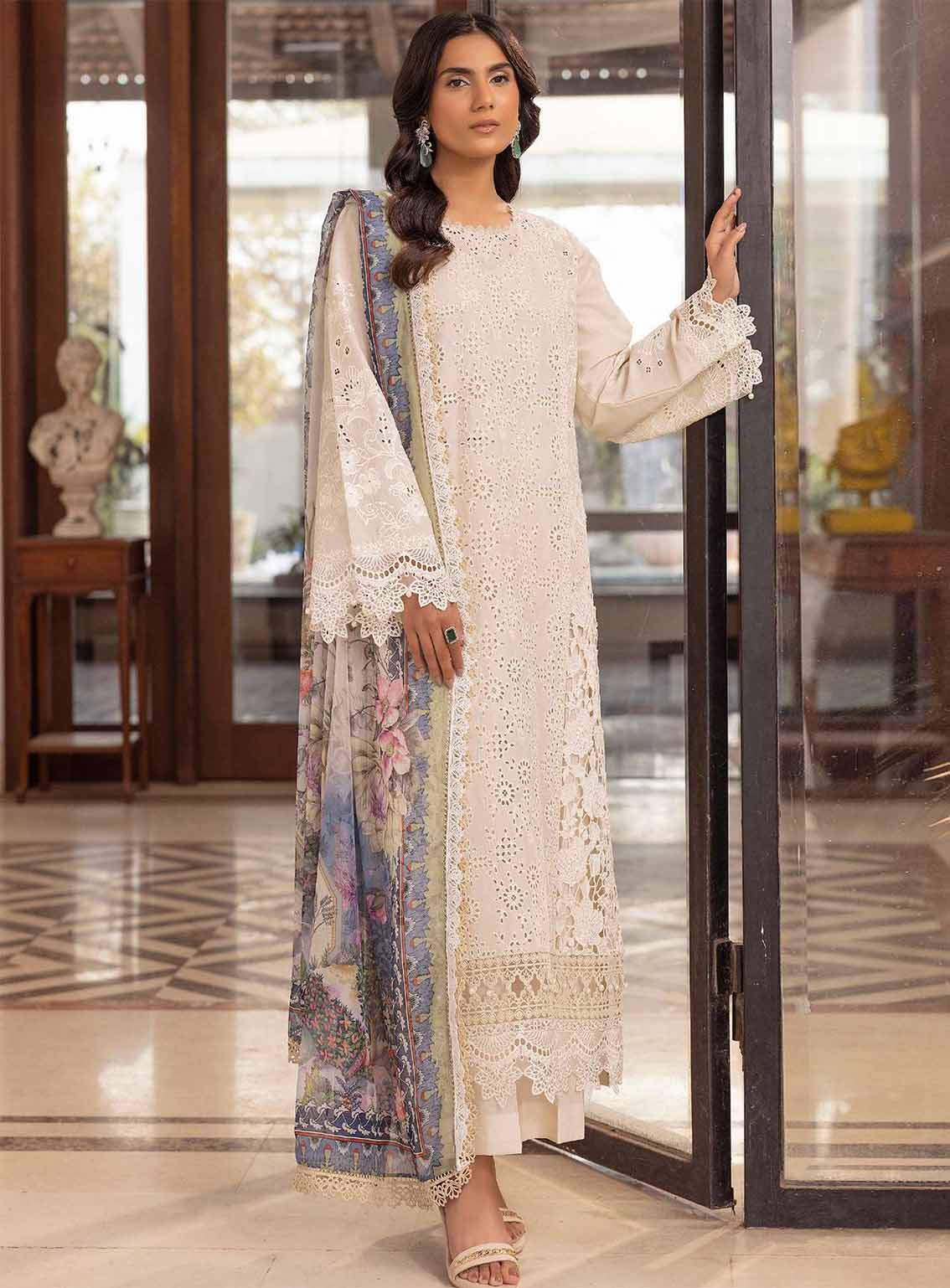 Motifz Premium Luxury Embroidered Lawn 3 Piece Unstitched Suit MT25PLELD2 D-5324 SIDONIE Motifz Premium Luxury Embroidered Lawn 3 Piece Unstitched Suit MT25PLELD2 D-5324 SIDONIE