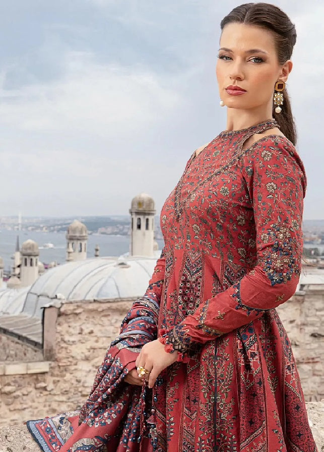 M.Prints By Maria B Embroidered Cambric 3 Piece Unstitched Suit MB24MPFE MPT-2302-B M.Prints By Maria B Embroidered Cambric 3 Piece Unstitched Suit MB24MPFE MPT-2302-B