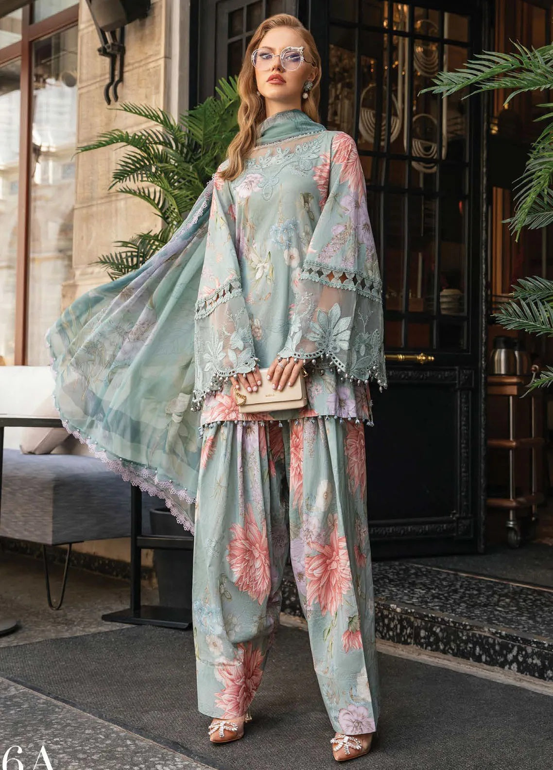 M.Prints By Maria B Embroidered Cambric 3 Piece Unstitched Suit MB24MPFE MPT-2306-A M.Prints By Maria B Embroidered Cambric 3 Piece Unstitched Suit MB24MPFE MPT-2306-A
