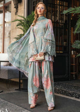 M.Prints By Maria B Embroidered Cambric 3 Piece Unstitched Suit MB24MPFE MPT-2306-A