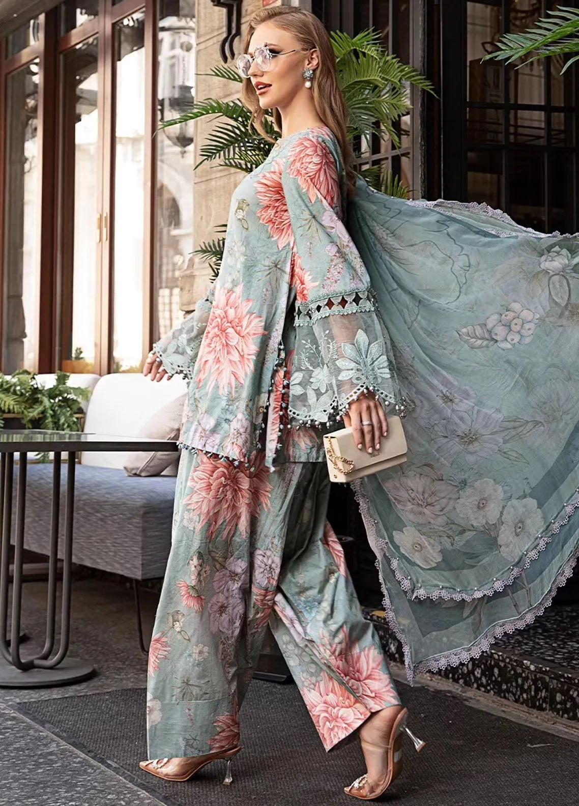 M.Prints By Maria B Embroidered Cambric 3 Piece Unstitched Suit MB24MPFE MPT-2306-A M.Prints By Maria B Embroidered Cambric 3 Piece Unstitched Suit MB24MPFE MPT-2306-A