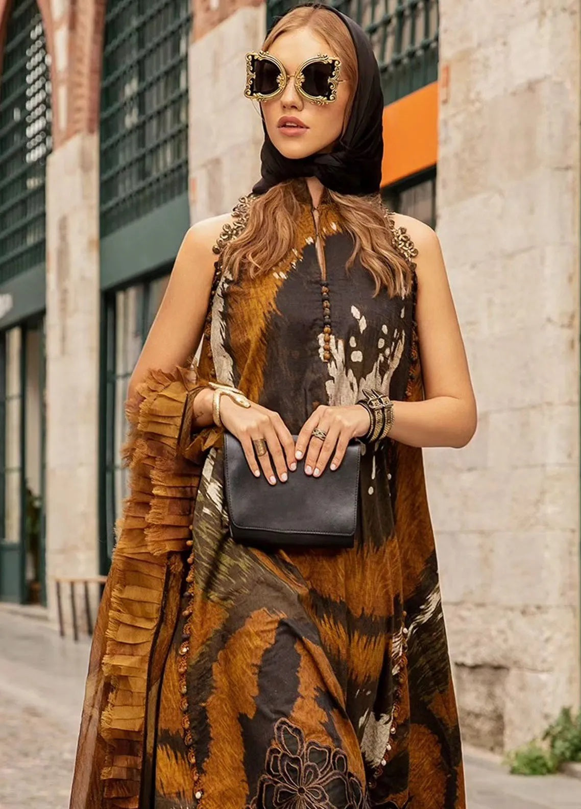 M.Prints By Maria B Embroidered Cambric 3 Piece Unstitched Suit MB24MPFE MPT-2310-B M.Prints By Maria B Embroidered Cambric 3 Piece Unstitched Suit MB24MPFE MPT-2310-B