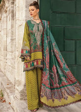 M.Prints By Maria B Embroidered Linen 3 Piece Unstitched Suit MB24MPFE MPT-2305-A
