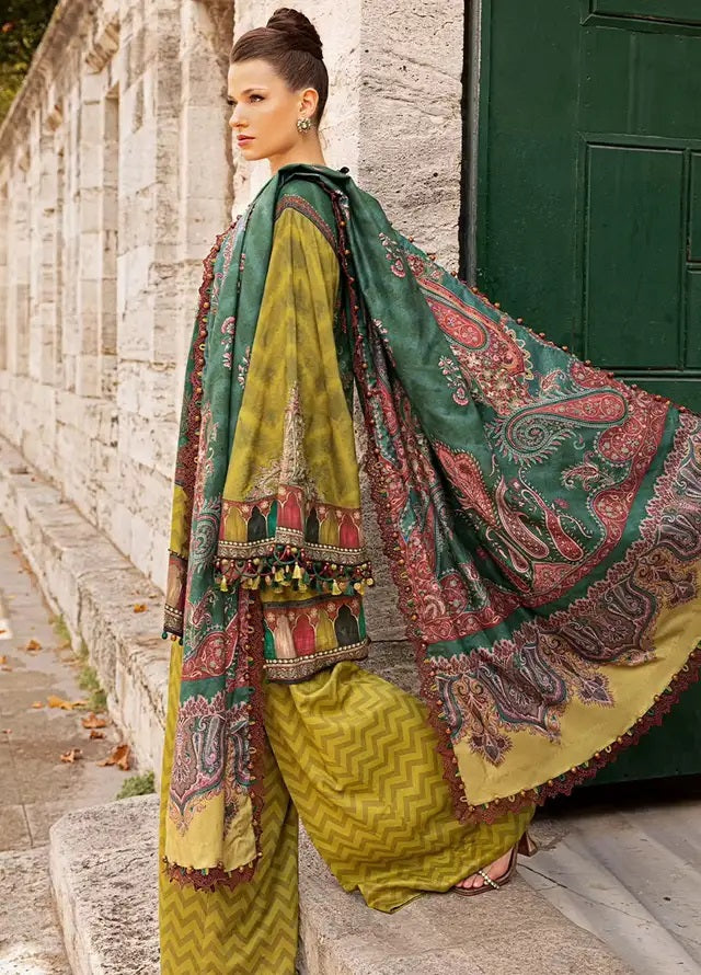 M.Prints By Maria B Embroidered Linen 3 Piece Unstitched Suit MB24MPFE MPT-2305-A M.Prints By Maria B Embroidered Linen 3 Piece Unstitched Suit MB24MPFE MPT-2305-A