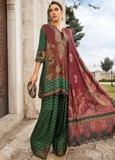 M.Prints By Maria B Embroidered Linen 3 Piece Unstitched Suit MB24MPFE MPT-2305-B