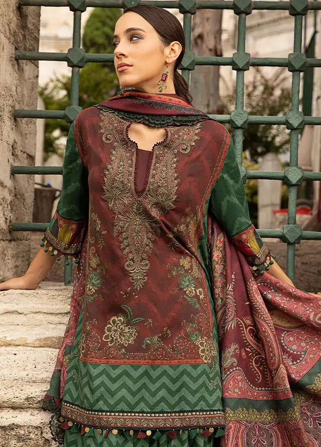 M.Prints By Maria B Embroidered Linen 3 Piece Unstitched Suit MB24MPFE MPT-2305-B M.Prints By Maria B Embroidered Linen 3 Piece Unstitched Suit MB24MPFE MPT-2305-B