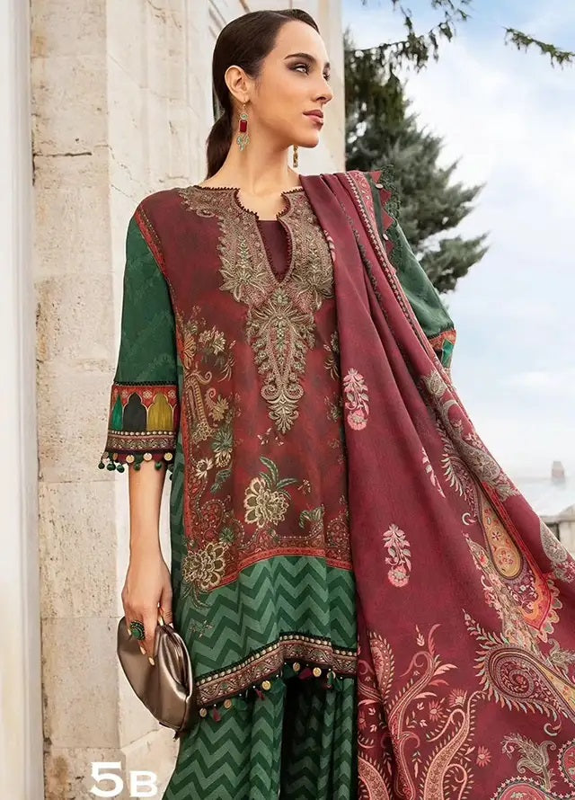 M.Prints By Maria B Embroidered Linen 3 Piece Unstitched Suit MB24MPFE MPT-2305-B M.Prints By Maria B Embroidered Linen 3 Piece Unstitched Suit MB24MPFE MPT-2305-B