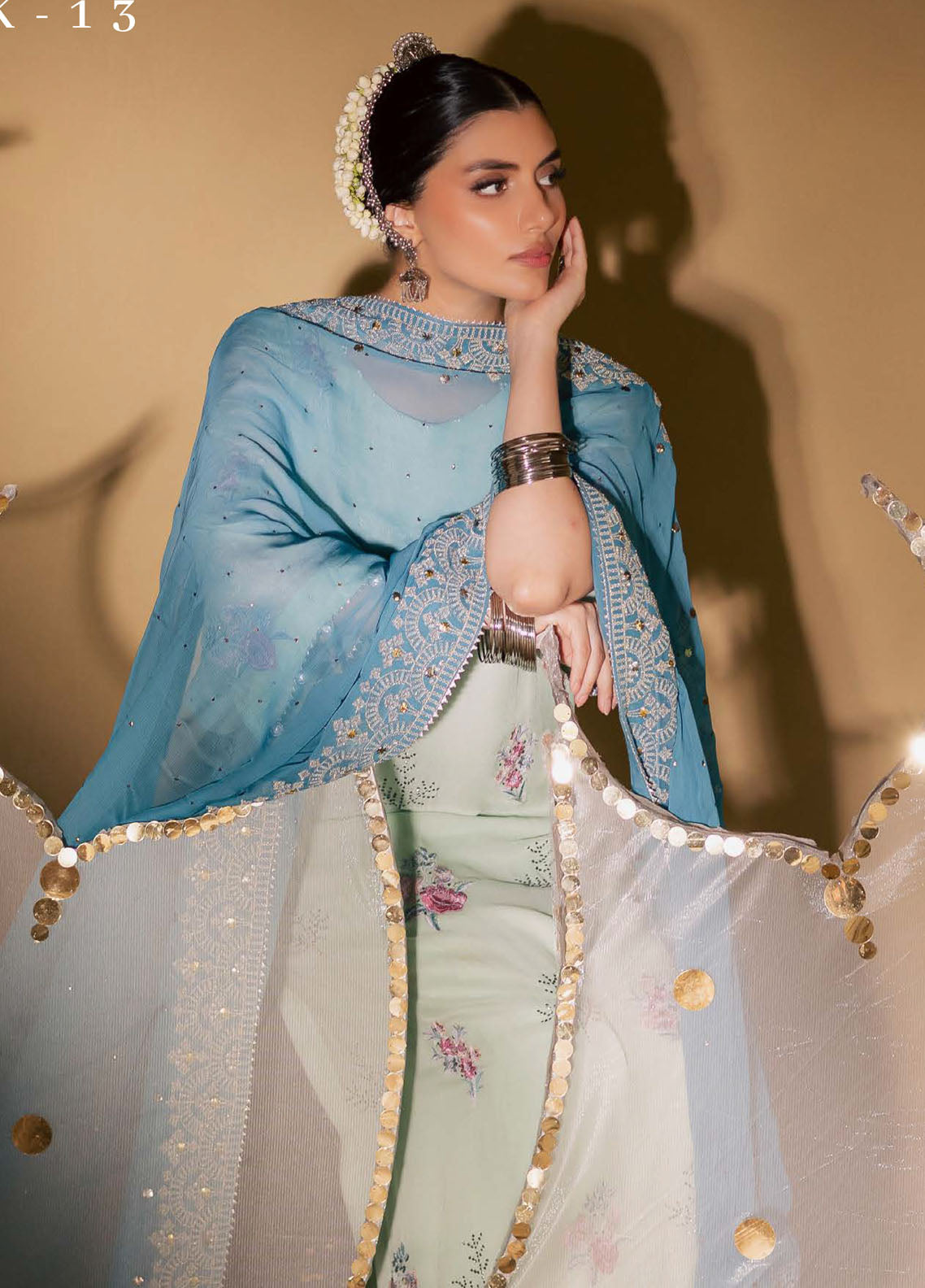 Mukeshkari By Nureh Embroidered Mukesh Chiffon 3 Piece Unstitched Suit NU25MEMC D-MK-13 Mukeshkari By Nureh Embroidered Mukesh Chiffon 3 Piece Unstitched Suit NU25MEMC D-MK-13