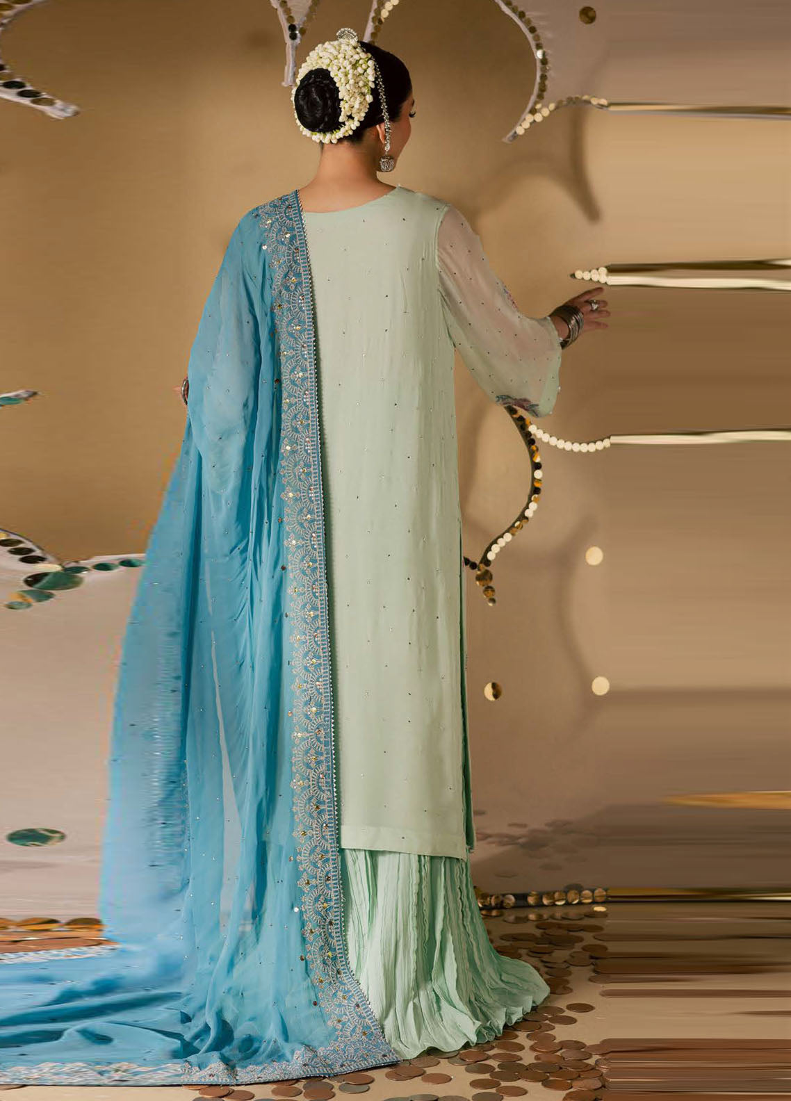 Mukeshkari By Nureh Embroidered Mukesh Chiffon 3 Piece Unstitched Suit NU25MEMC D-MK-13 Mukeshkari By Nureh Embroidered Mukesh Chiffon 3 Piece Unstitched Suit NU25MEMC D-MK-13