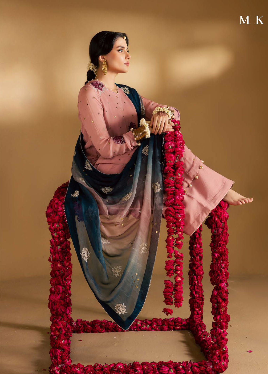 Mukeshkari By Nureh Embroidered Mukesh Chiffon 3 Piece Unstitched Suit NU25MEMC D-MK-14 Mukeshkari By Nureh Embroidered Mukesh Chiffon 3 Piece Unstitched Suit NU25MEMC D-MK-14