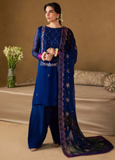 Mukeshkari By Nureh Embroidered Mukesh Chiffon 3 Piece Unstitched Suit NU25MEMC D-MK-15