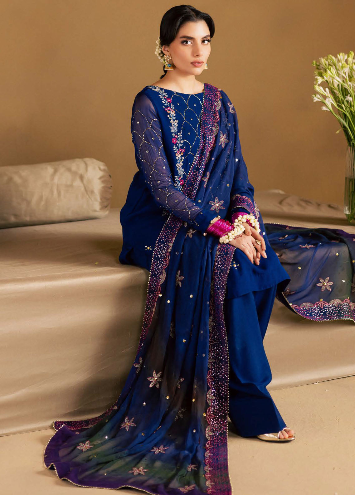 Mukeshkari By Nureh Embroidered Mukesh Chiffon 3 Piece Unstitched Suit NU25MEMC D-MK-15 Mukeshkari By Nureh Embroidered Mukesh Chiffon 3 Piece Unstitched Suit NU25MEMC D-MK-15