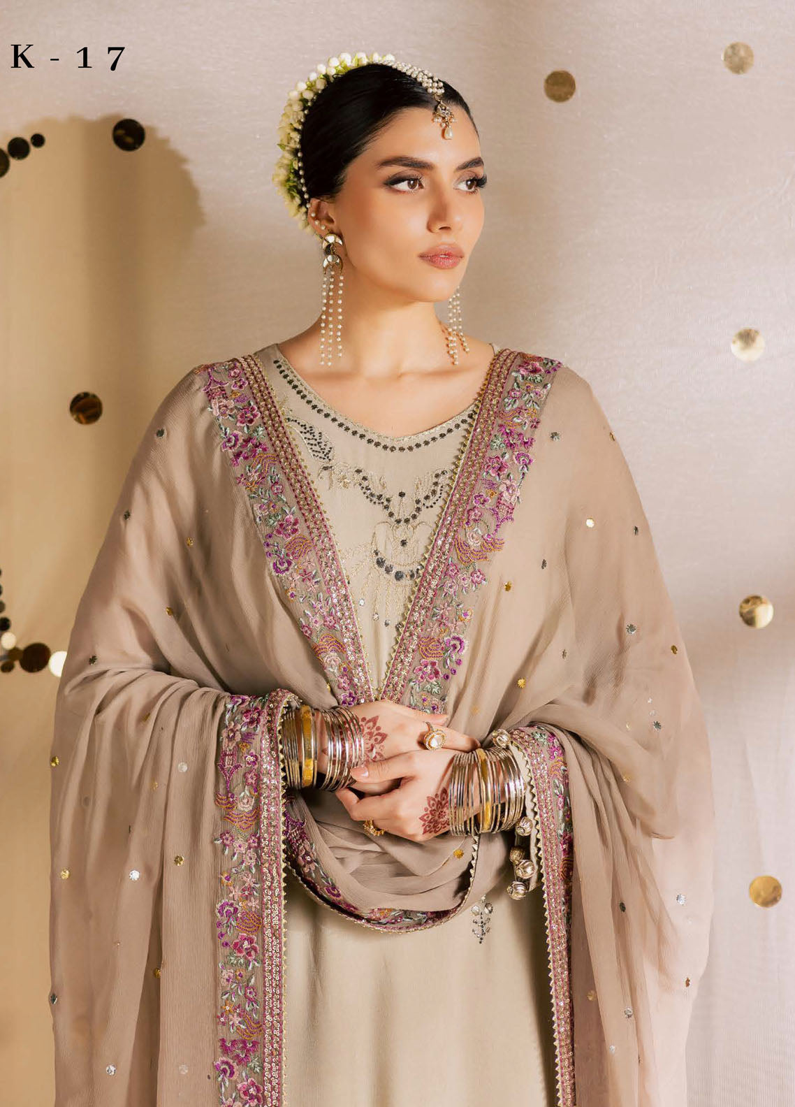 Mukeshkari By Nureh Embroidered Mukesh Chiffon 3 Piece Unstitched Suit NU25MEMC D-MK-17 Mukeshkari By Nureh Embroidered Mukesh Chiffon 3 Piece Unstitched Suit NU25MEMC D-MK-17