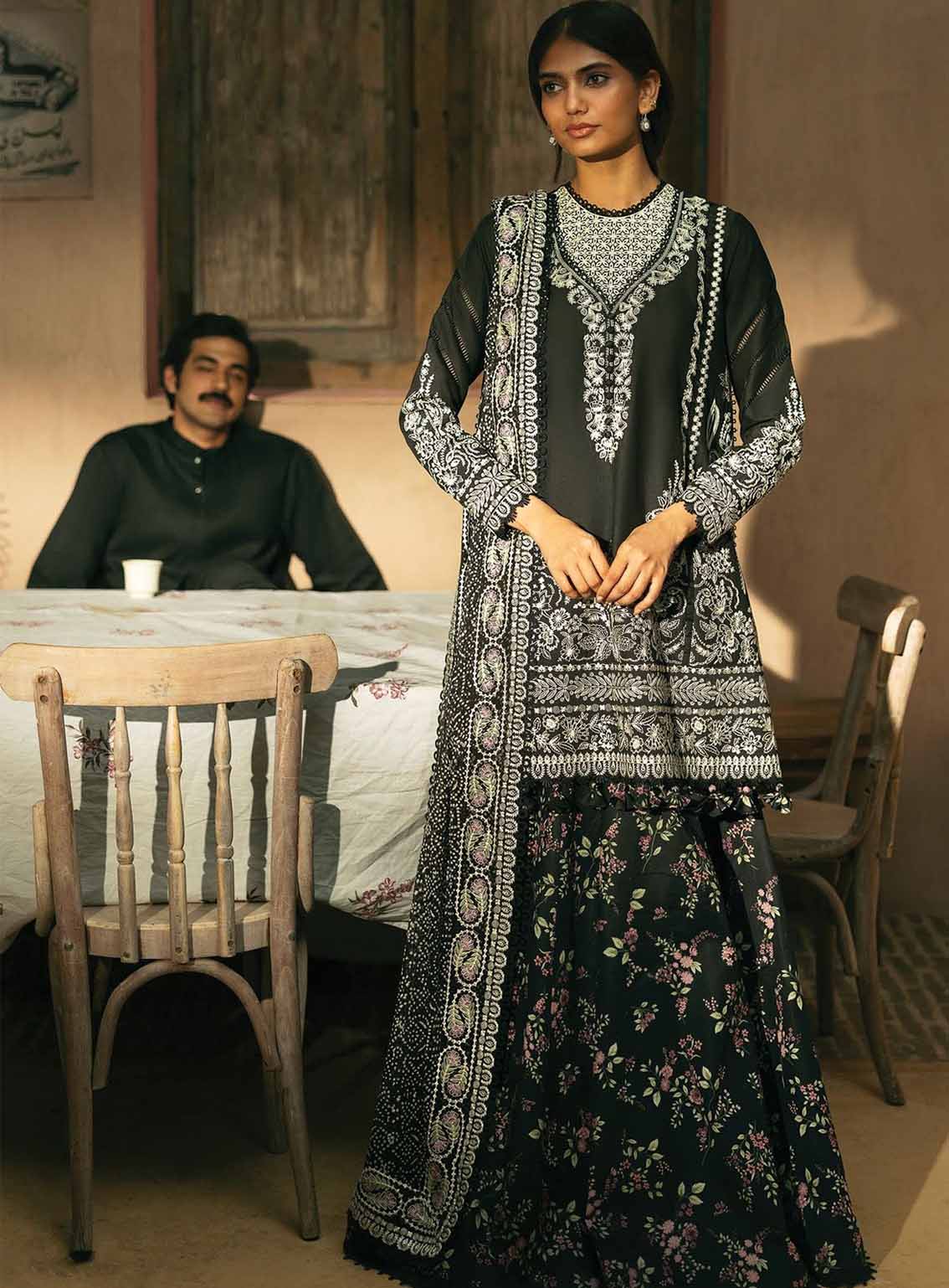 Mulaqaat By Afrozeh Embroidered Lawn 3 Piece Unstitched Suit AF25MFL D-05 BEKHUDI Mulaqaat By Afrozeh Embroidered Lawn 3 Piece Unstitched Suit AF25MFL D-05 BEKHUDI