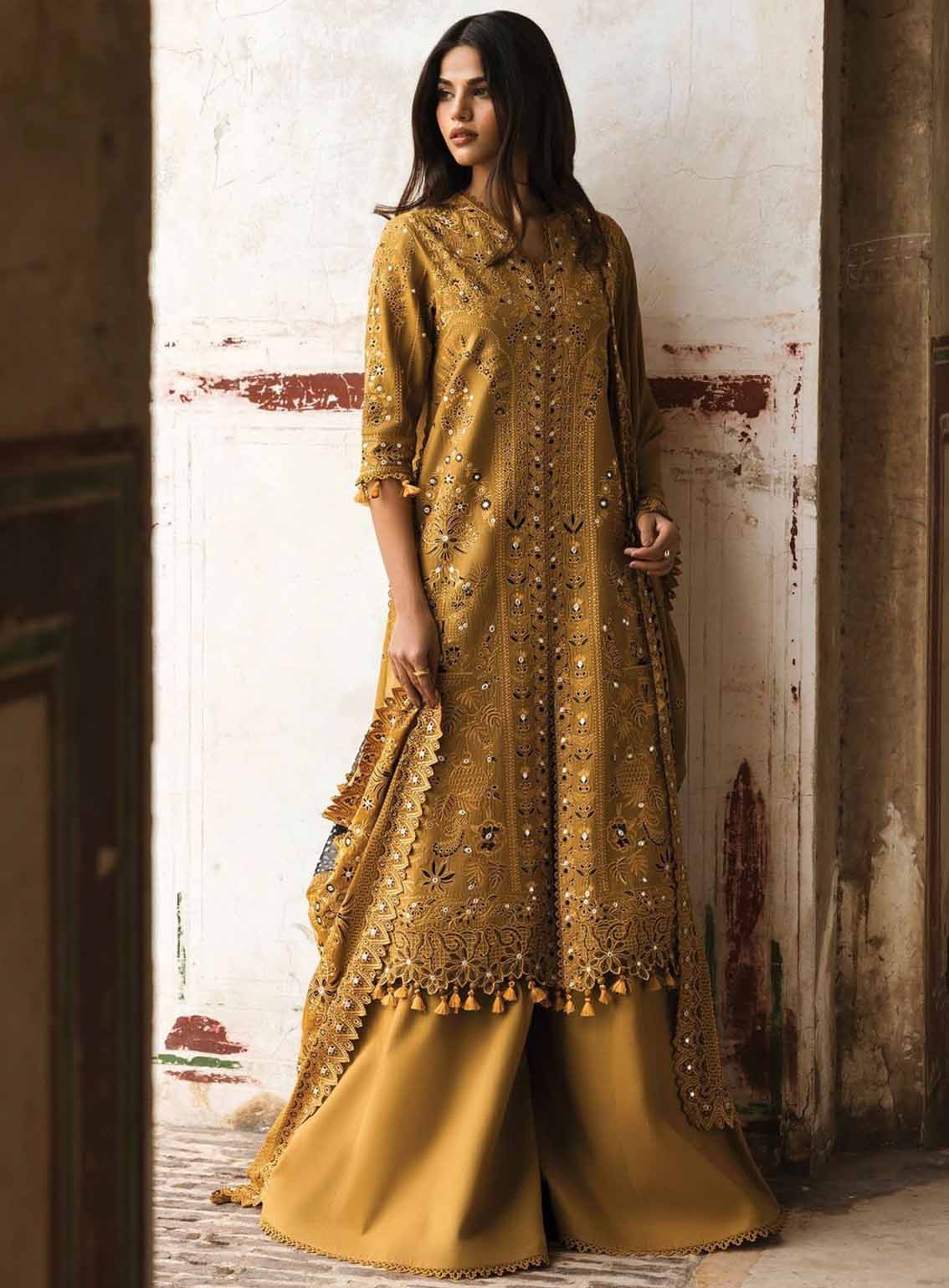 Mulaqaat By Afrozeh Embroidered Lawn 3 Piece Unstitched Suit AF25MFL D-07 WAFA Mulaqaat By Afrozeh Embroidered Lawn 3 Piece Unstitched Suit AF25MFL D-07 WAFA