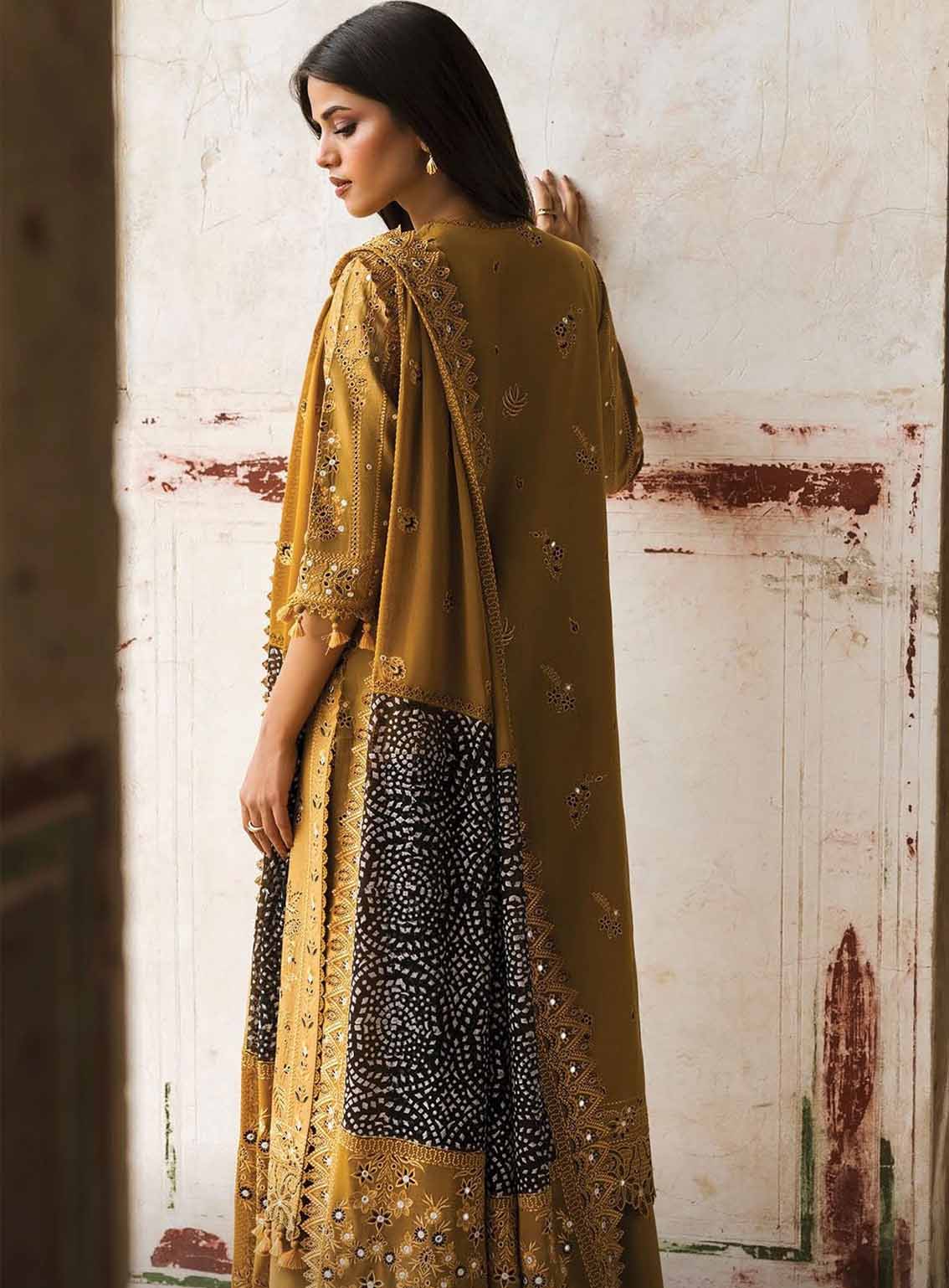 Mulaqaat By Afrozeh Embroidered Lawn 3 Piece Unstitched Suit AF25MFL D-07 WAFA Mulaqaat By Afrozeh Embroidered Lawn 3 Piece Unstitched Suit AF25MFL D-07 WAFA