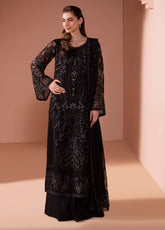 Murawwat By Lavish Premium Luxury Embroidered Chiffon 3 Piece Unstitched Suit LP25MLC D-02 MIDNIGHT LUXE