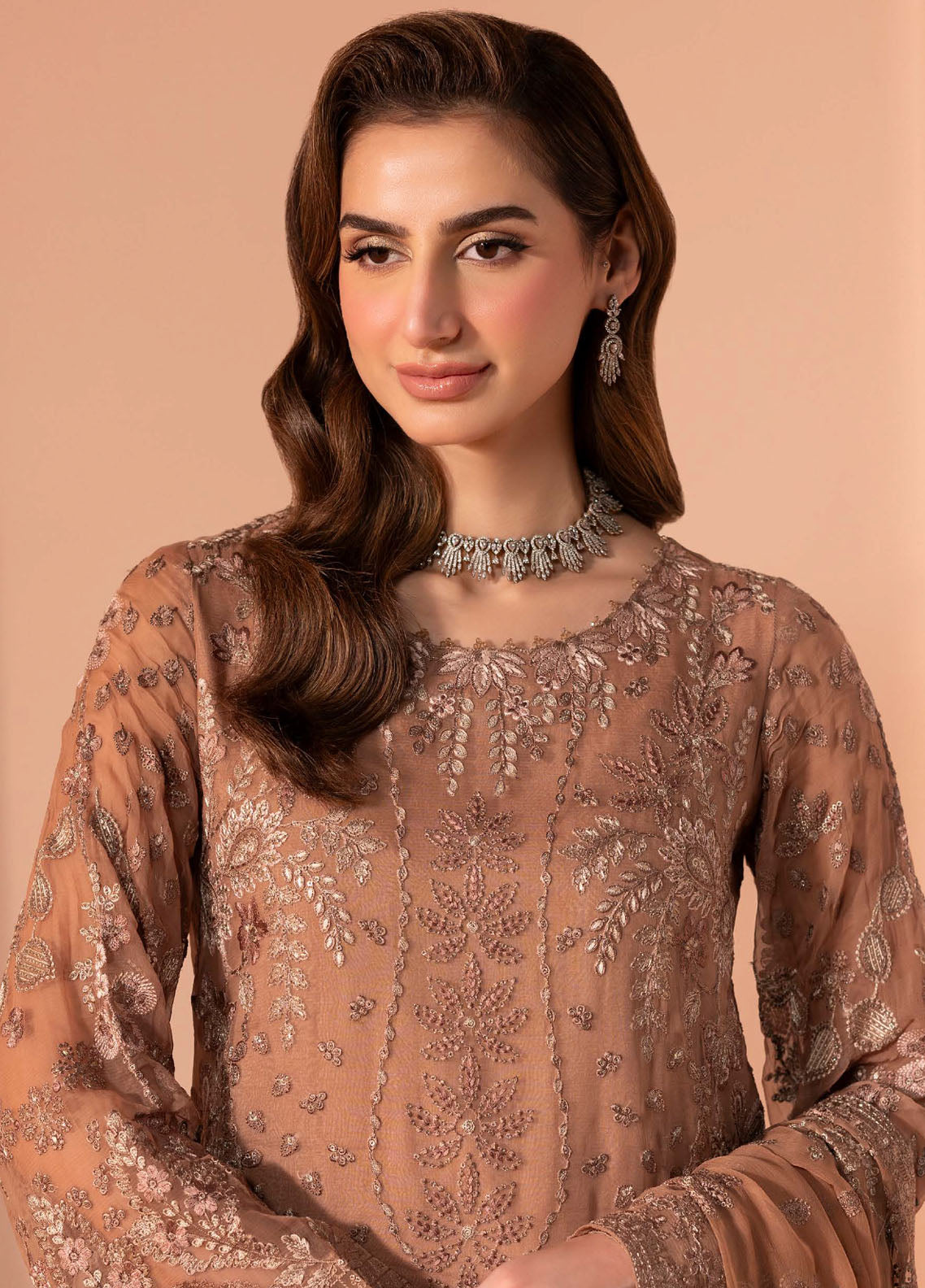 Murawwat By Lavish Premium Luxury Embroidered Chiffon 3 Piece Unstitched Suit LP25MLC D-03 ROSY NECTAR Murawwat By Lavish Premium Luxury Embroidered Chiffon 3 Piece Unstitched Suit LP25MLC D-03 ROSY NECTAR