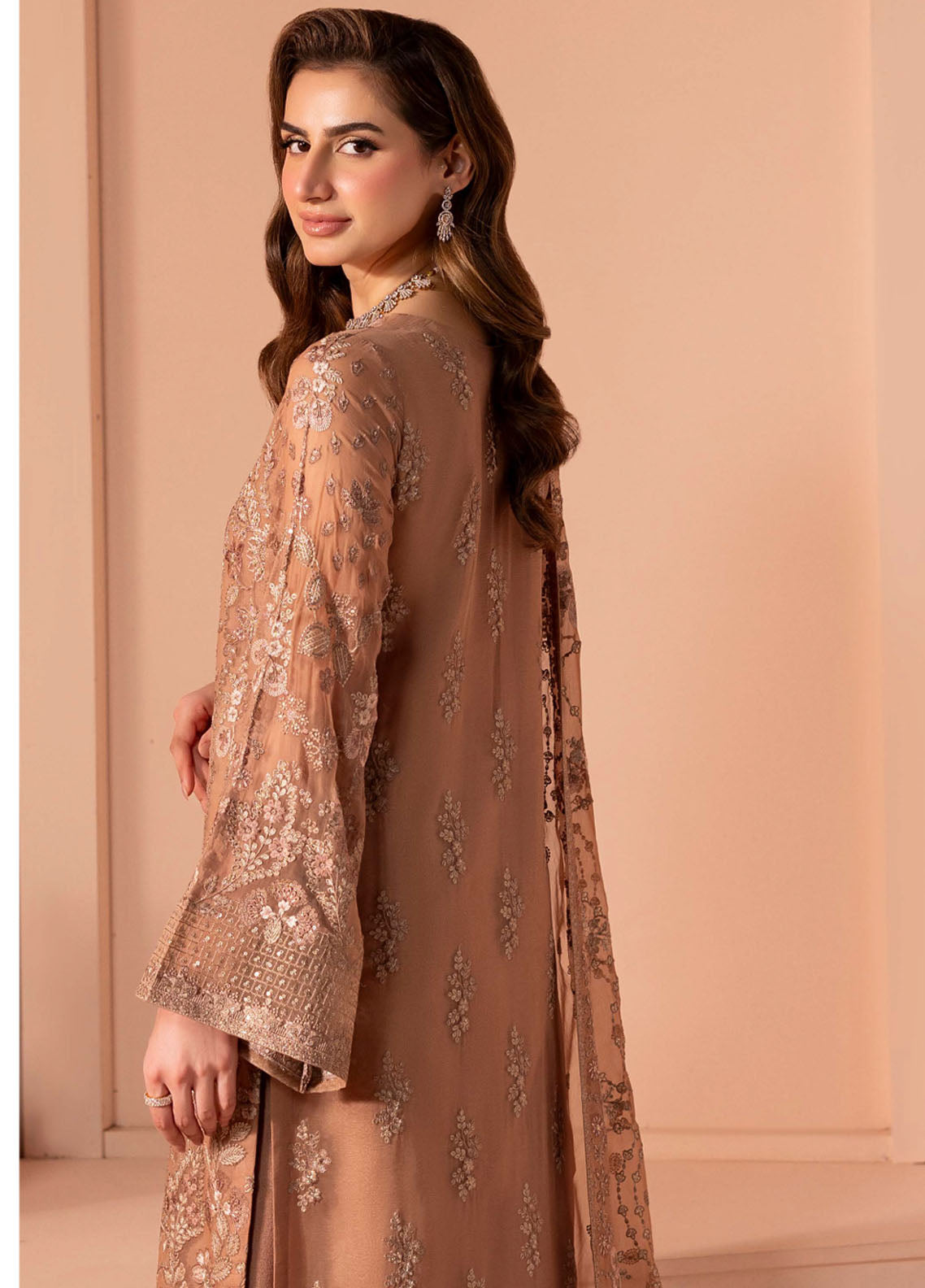 Murawwat By Lavish Premium Luxury Embroidered Chiffon 3 Piece Unstitched Suit LP25MLC D-03 ROSY NECTAR Murawwat By Lavish Premium Luxury Embroidered Chiffon 3 Piece Unstitched Suit LP25MLC D-03 ROSY NECTAR