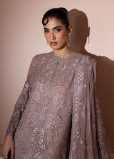 Murawwat By Lavish Premium Luxury Embroidered Chiffon 3 Piece Unstitched Suit LP25MLC D-09 BLUSH LATTE