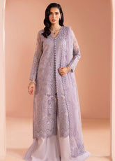 Murawwat By Lavish Premium Luxury Embroidered Chiffon 3 Piece Unstitched Suit LP25MLC D-10 LAVENDER MIST