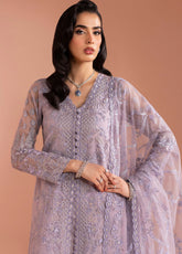 Murawwat By Lavish Premium Luxury Embroidered Chiffon 3 Piece Unstitched Suit LP25MLC D-10 LAVENDER MIST