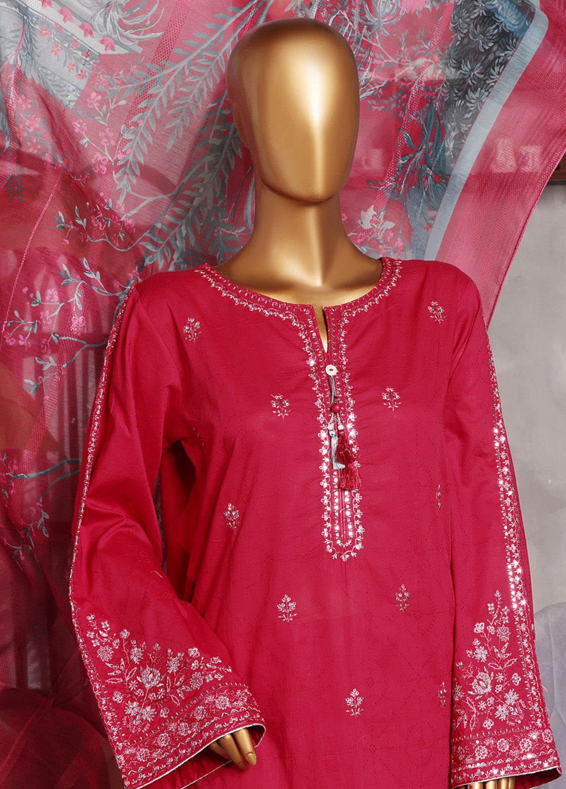 Muse By HZ Textile Embroidered Cotton Self Jacquard 3 Piece Stitched Suit HZ25MCSV2 SSJ-2503-SP Muse By HZ Textile Embroidered Cotton Self Jacquard 3 Piece Stitched Suit HZ25MCSV2 SSJ-2503-SP